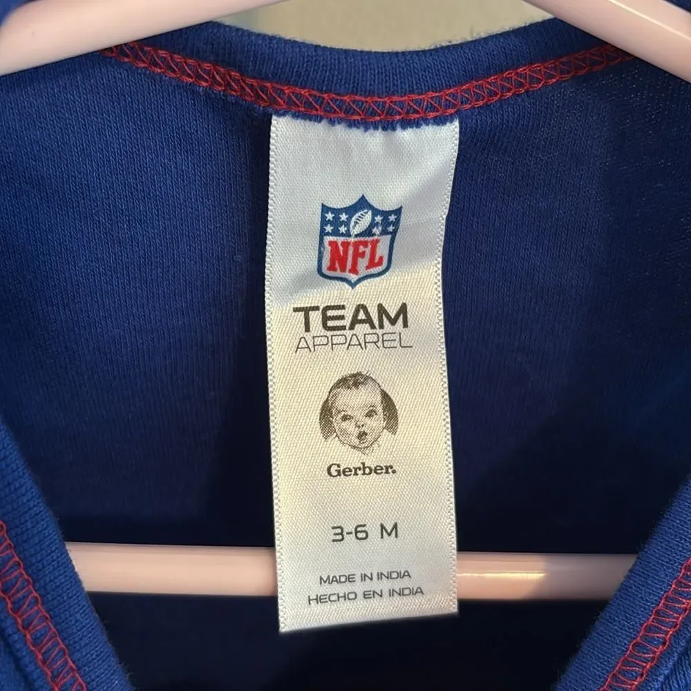 New York Giants Blue Baby outfit nwt size 3-6 months